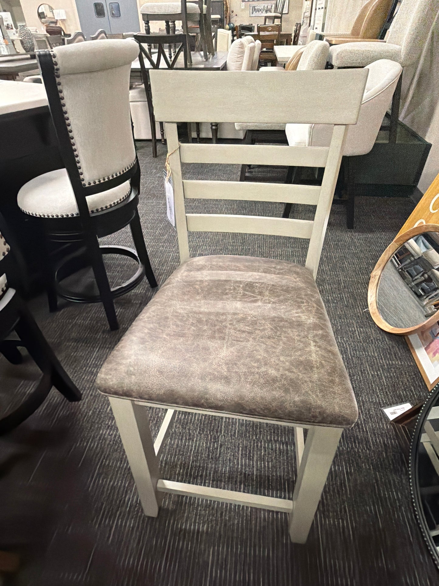 Two Tone Grey Counter Chair