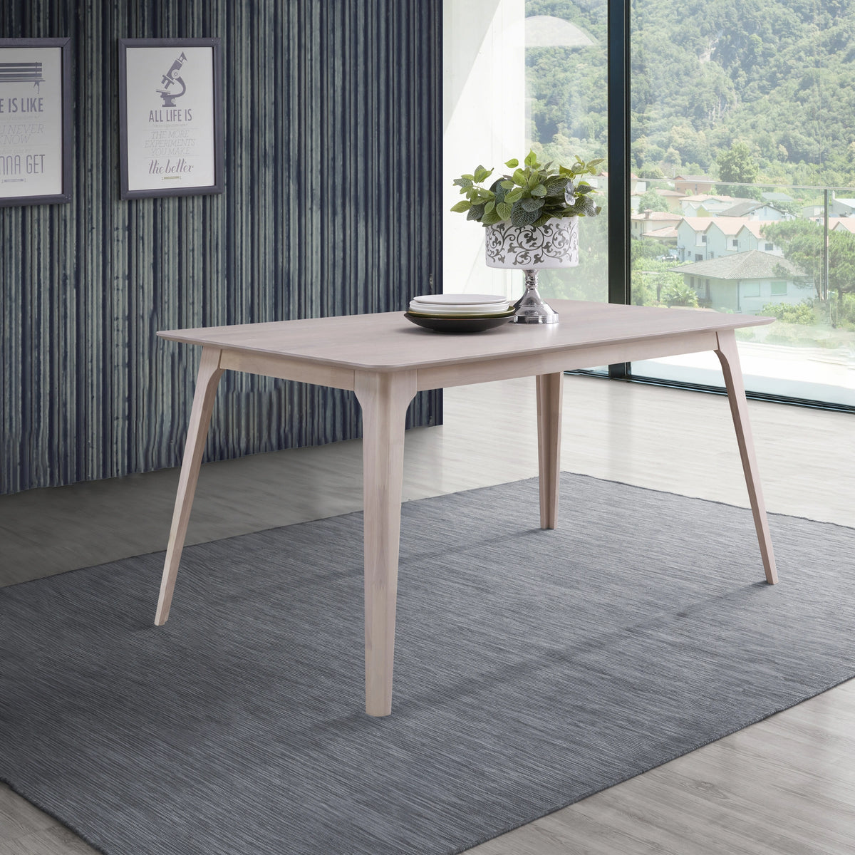 Oscar 60" Table-White Ash