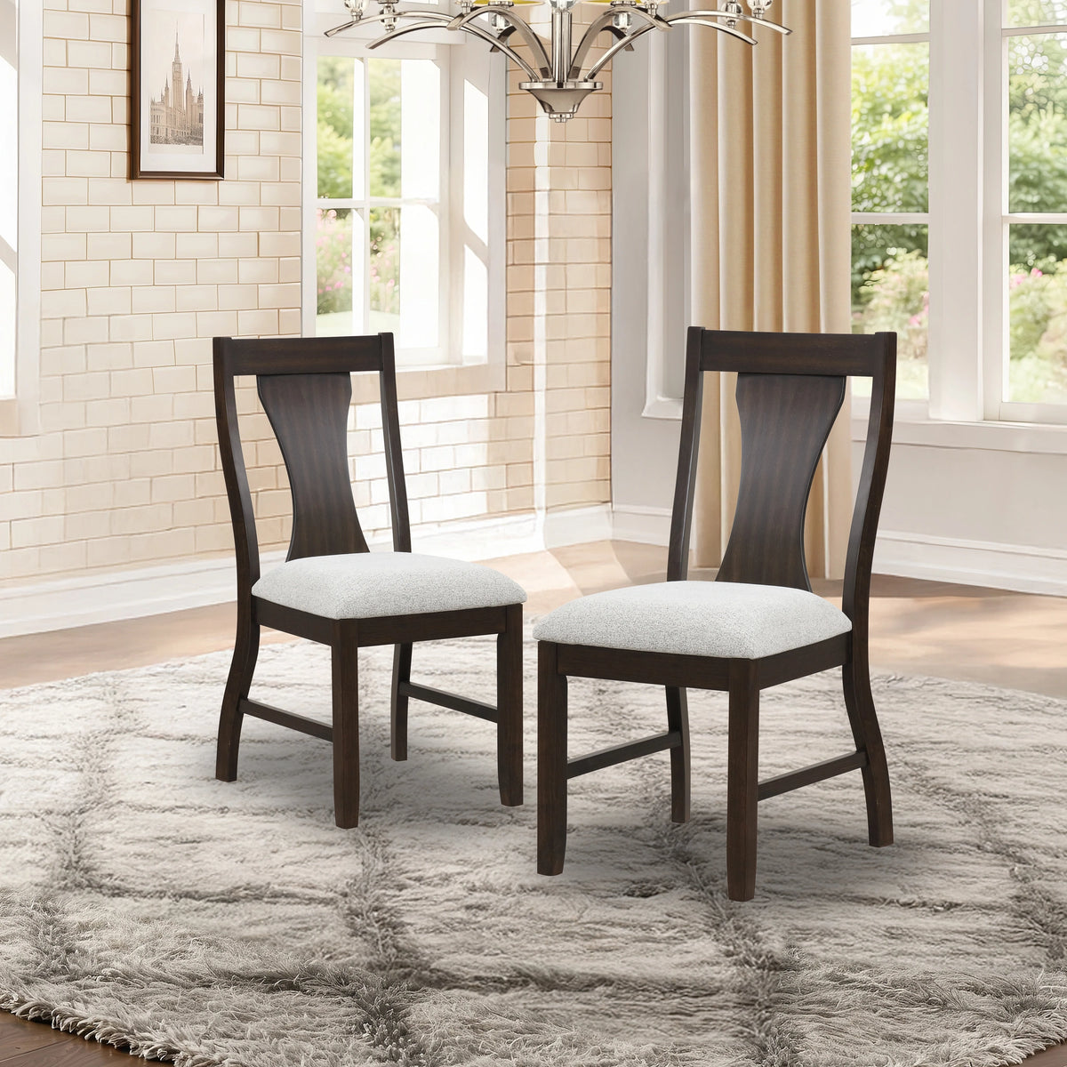 Chestnut Ridge Dining Chair (2 Per Carton)-Brown