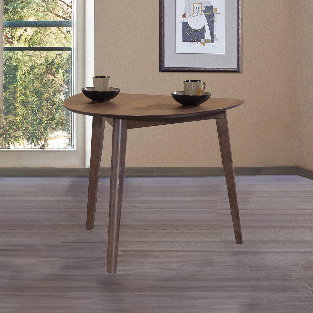 Oscar Corner Table-Walnut