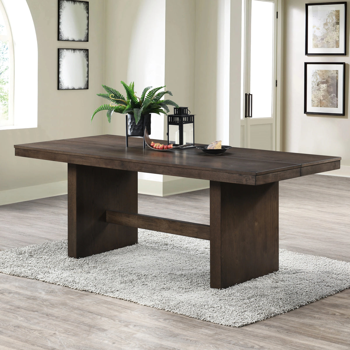 Kody 79" Rectangle Dining Table Top-Dk Walnut