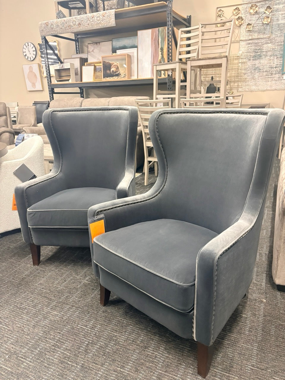 Timeless Velvet Nailhead Accent Chair