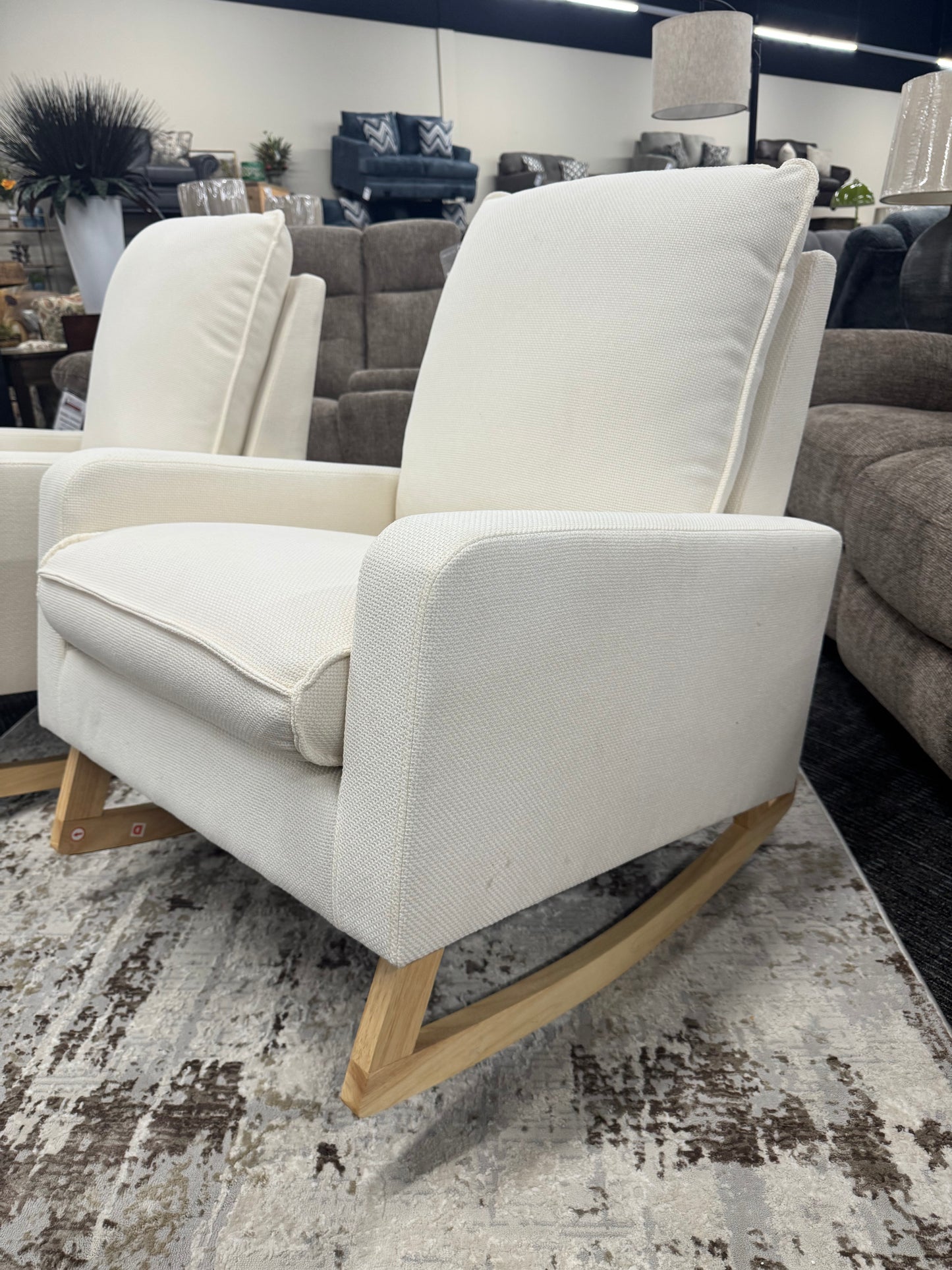 Cream Boucle Rocker
