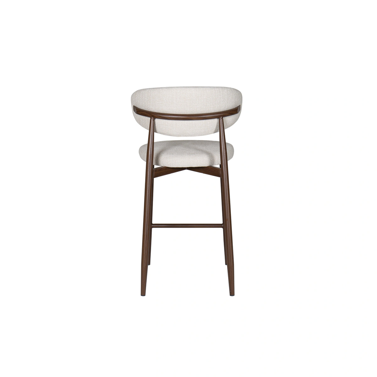 Royce Counter Chair W/Walnut Metal Frame-Beige (2 Per Carton)