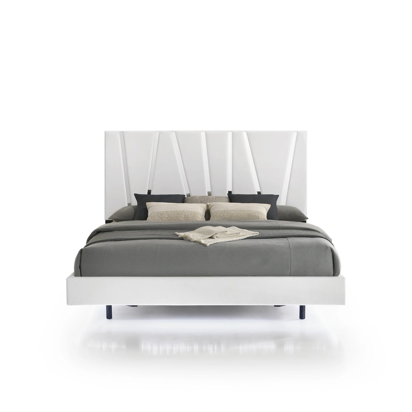 Europa 6/0 Wk Headboard, Footboard & Slats-White
