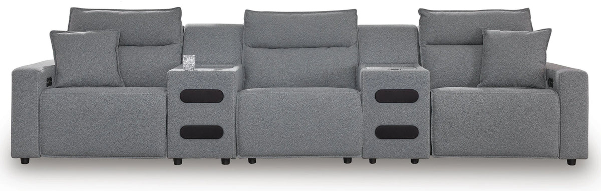 Modmax II Power Reclining Sectional with Audio Consoles