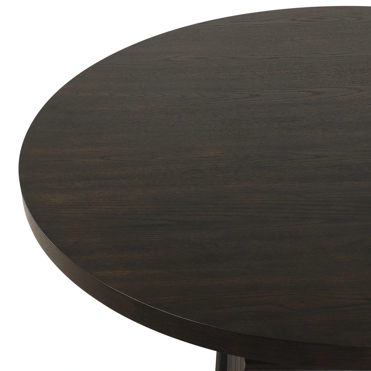 Plateau Round Table Pedestal Base Top-Rustic Espresso