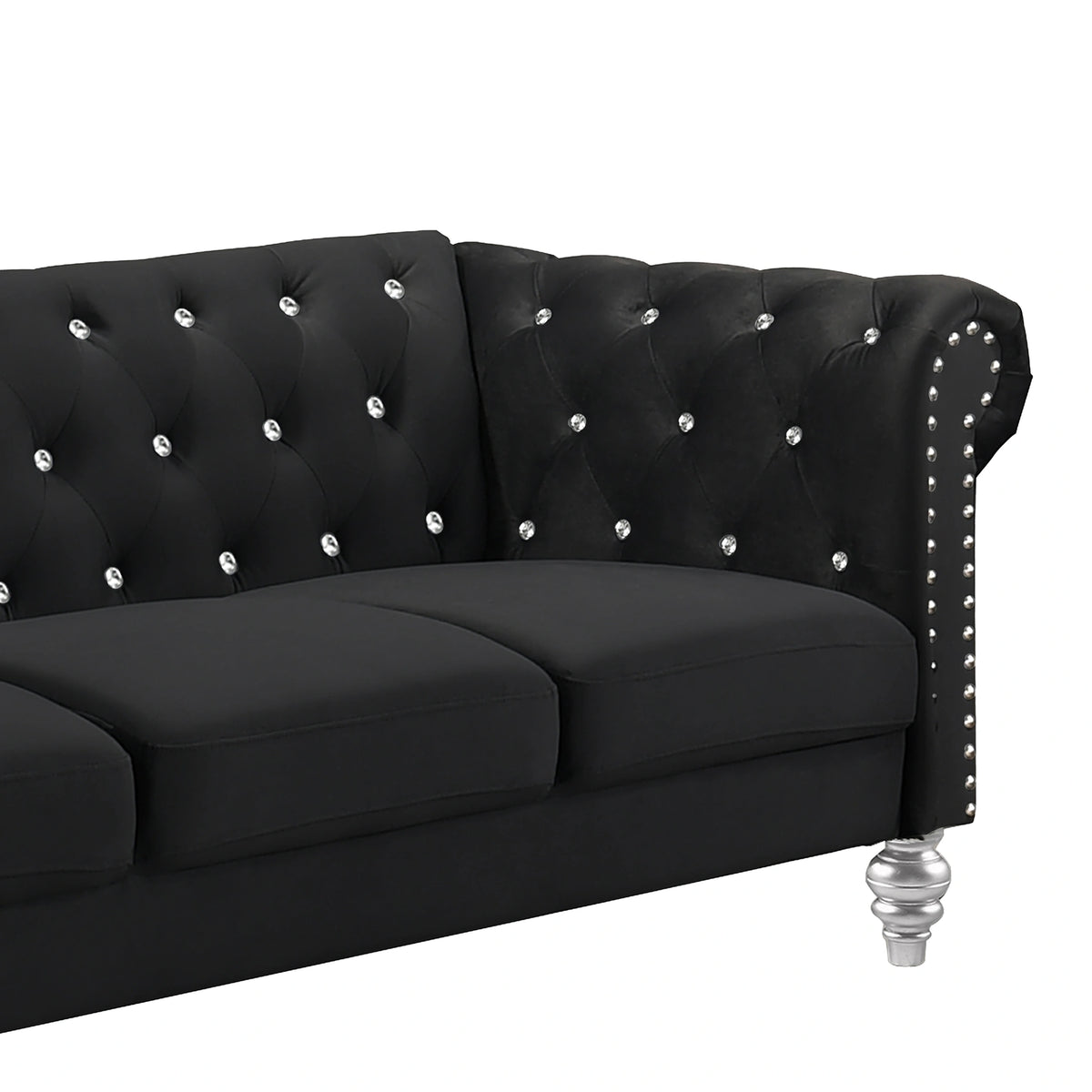 Emma Crystal Sofa-Black