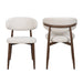 Royce Side Chair W/ Walnut Metal Frame -Beige (2 Per Carton)