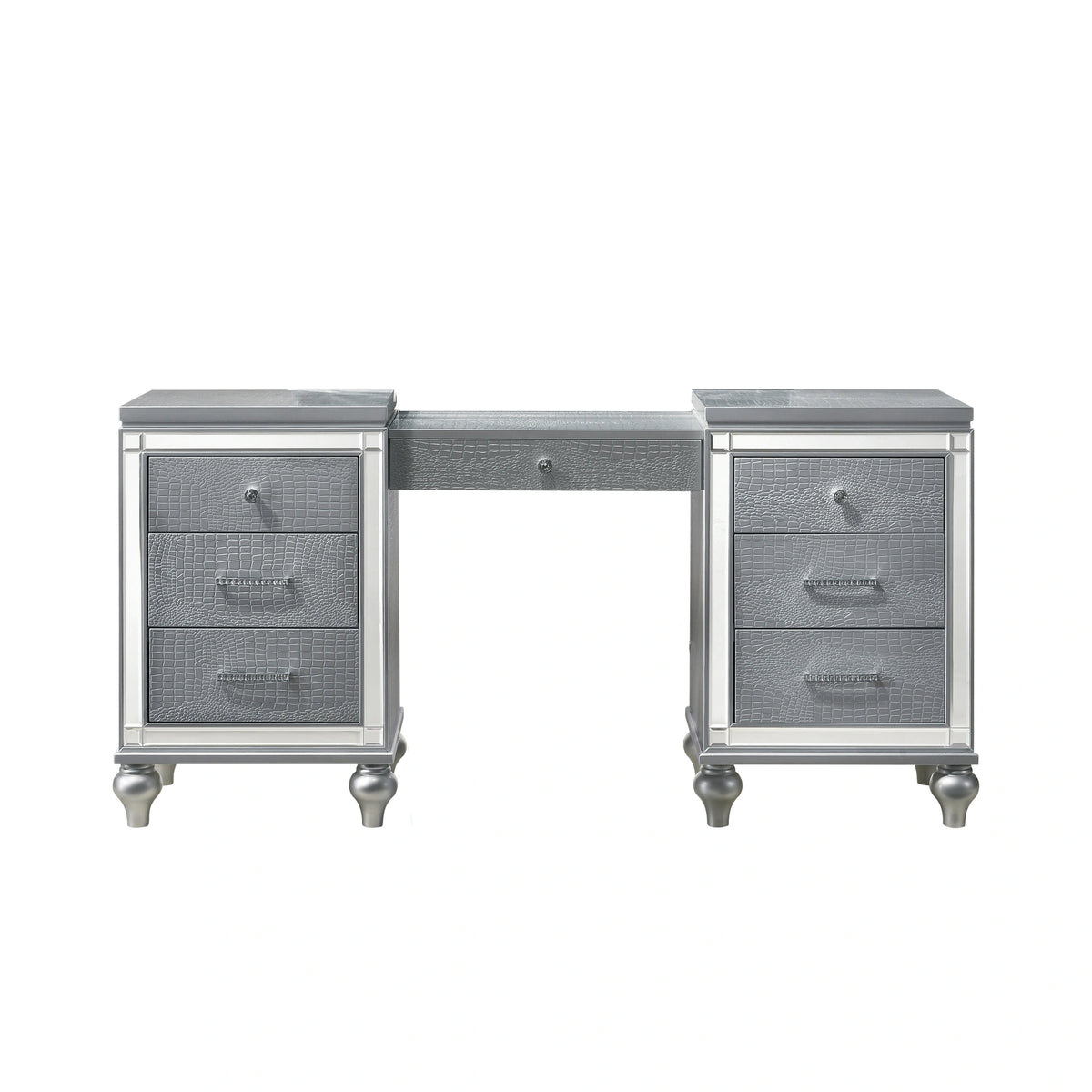 Valentino Dressing Table-Silver