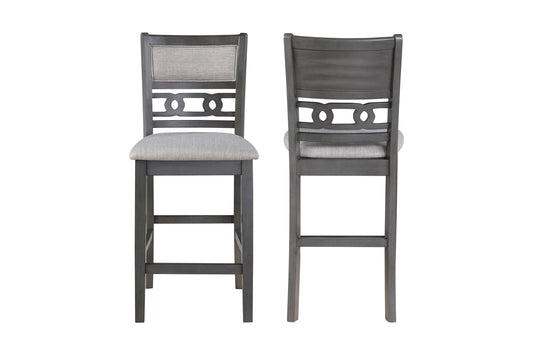 Gia Counter Chairs (2/Ctn)-Gray