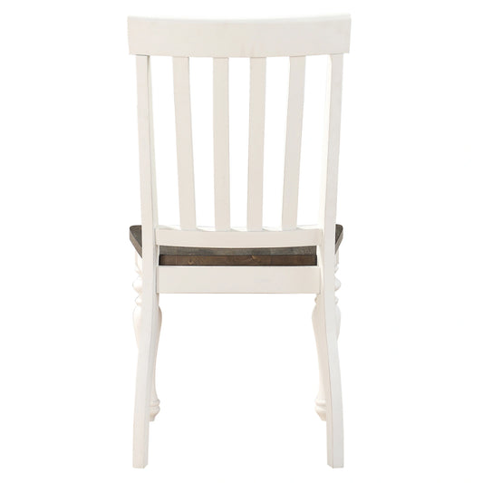 Steve Silver Joanna Side Chair in Two-tone Ivory and Mocha (Set of 2)