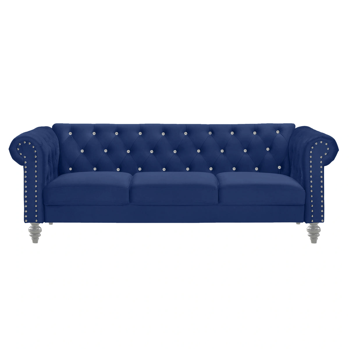 Emma Crystal Sofa-Royal Blue