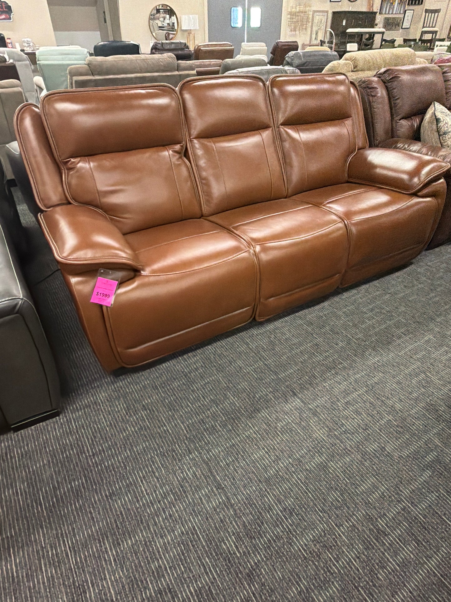 Chocolate Leather Sofa