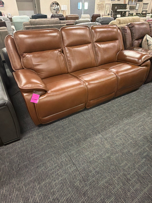 Chocolate Leather Sofa