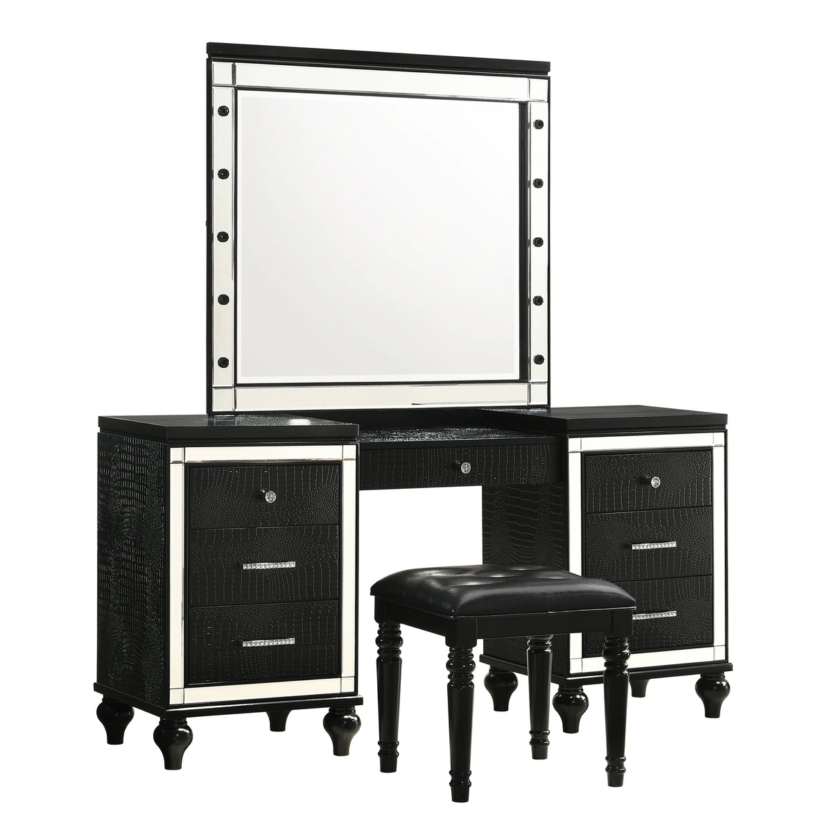 VALENTINO VANITY TABLE-BLACK