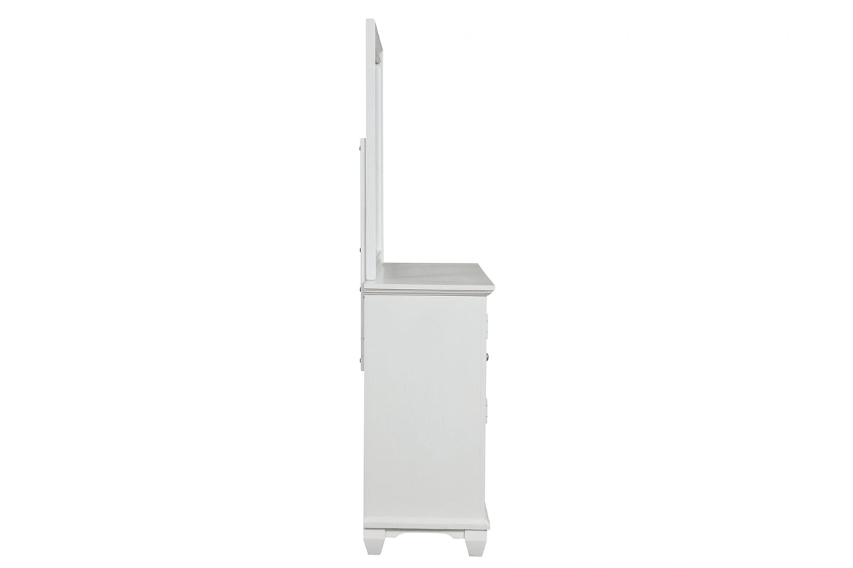 Jamestown Landscape Mirror- White