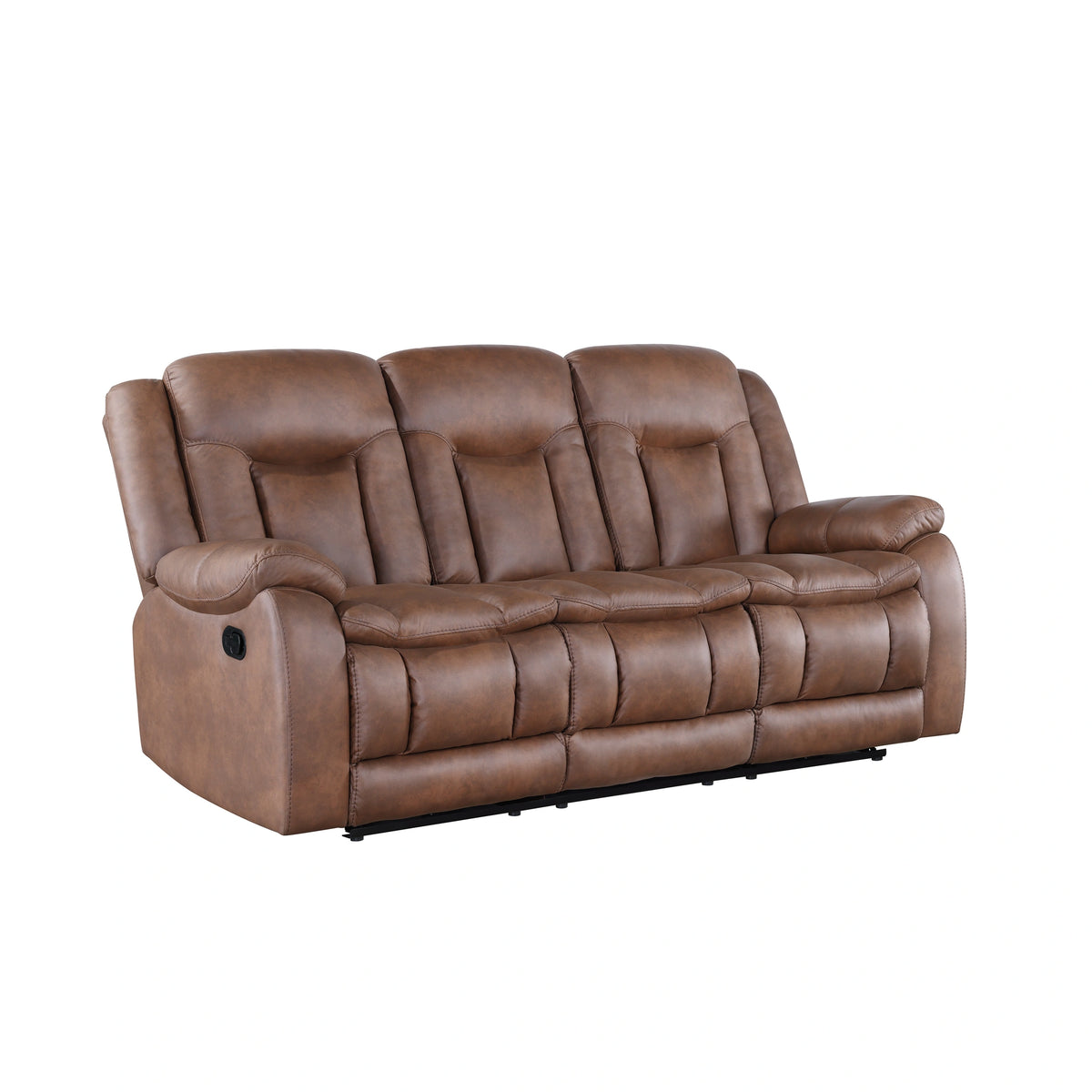Morello Sofa W/Dual Recliner- Brown