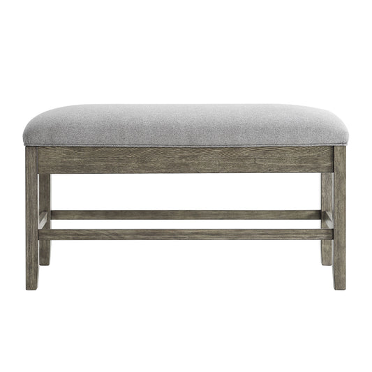 Steve Silver Grayson Storage Counter Bench in Driftwood