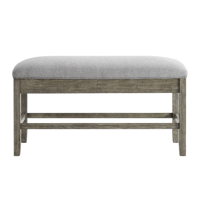Steve Silver Grayson Storage Counter Bench in Driftwood