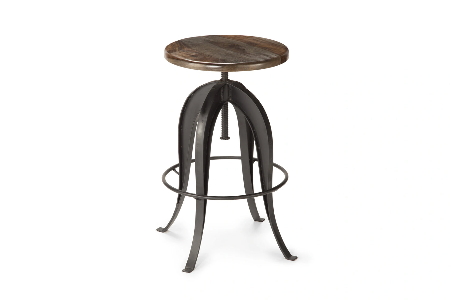 Steve Silver Sparrow Round Setup Stool in Natural Brown (Set of 2)