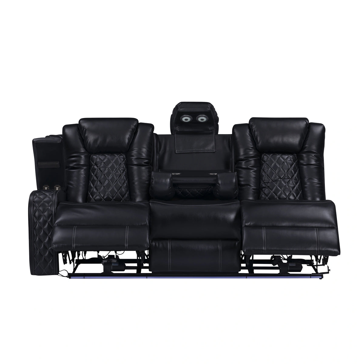 Orion Ii Laf Sofa W/Pwr Fr & Hr-Black