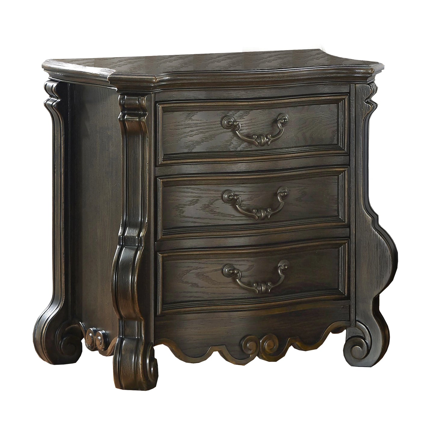 Steve Silver Rhapsody 3 Drawer Nightstand in Molasses