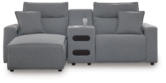 Modmax II Power Reclining Sectional with Chaise and Audio Console