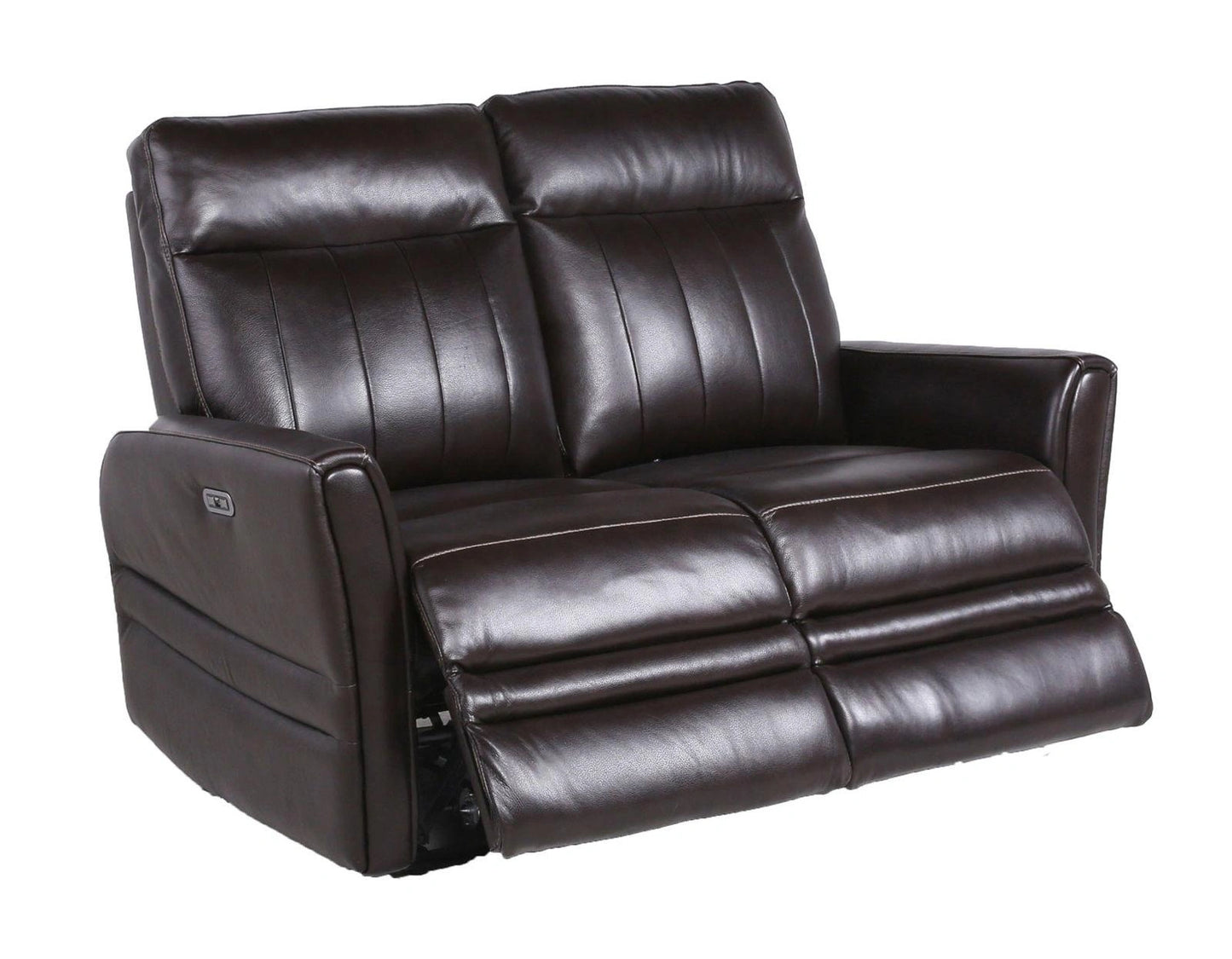 Steve Silver Coachella Leather Dual Power Reclining Loveseat in Brown