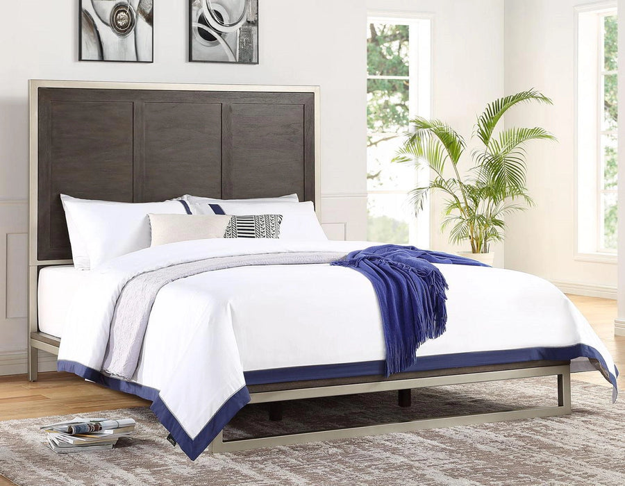 Steve Silver Broomfield King Platform Bed in Walnut