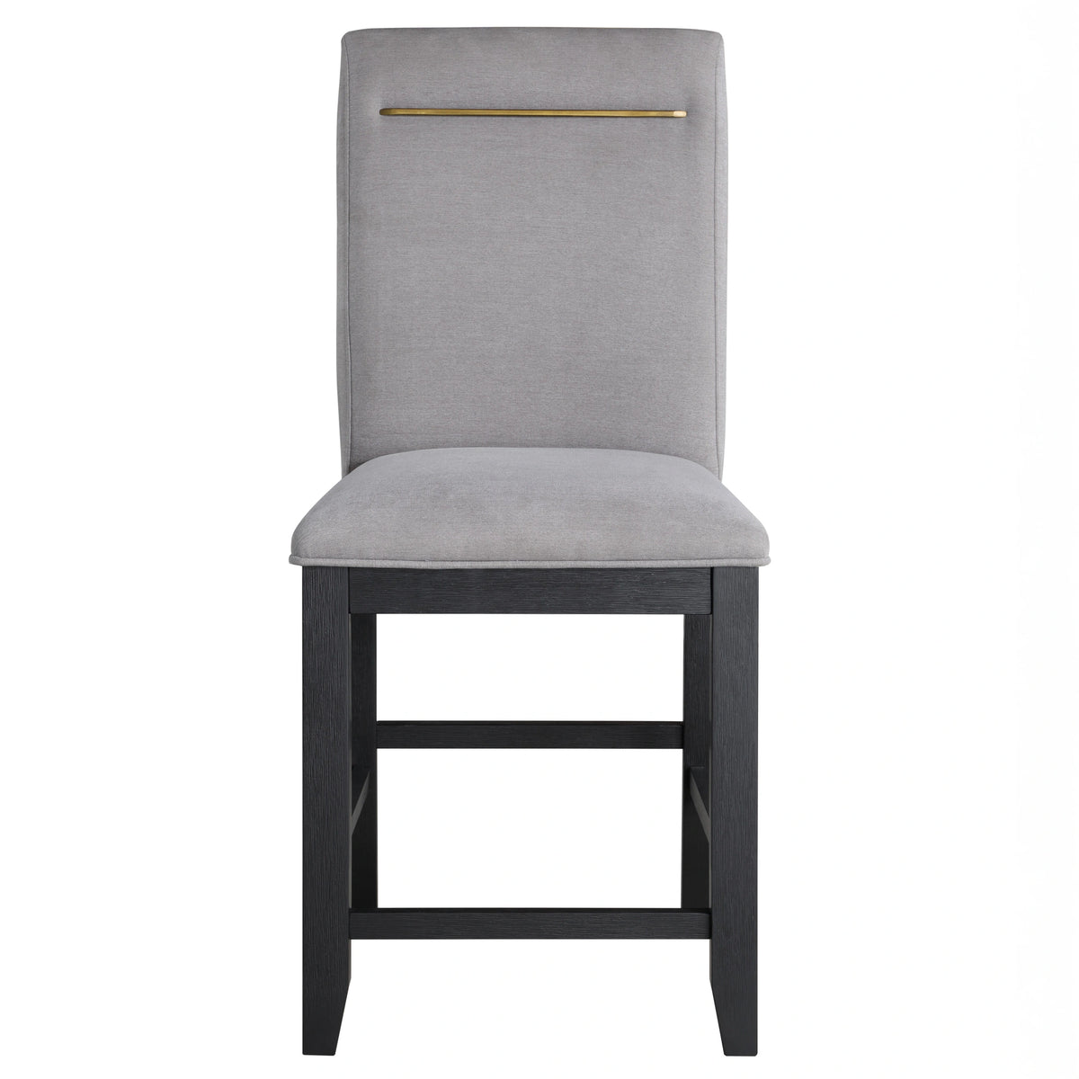 Steve Silver Yves Counter Chair in Rubbed Charcoal (Set of 2)