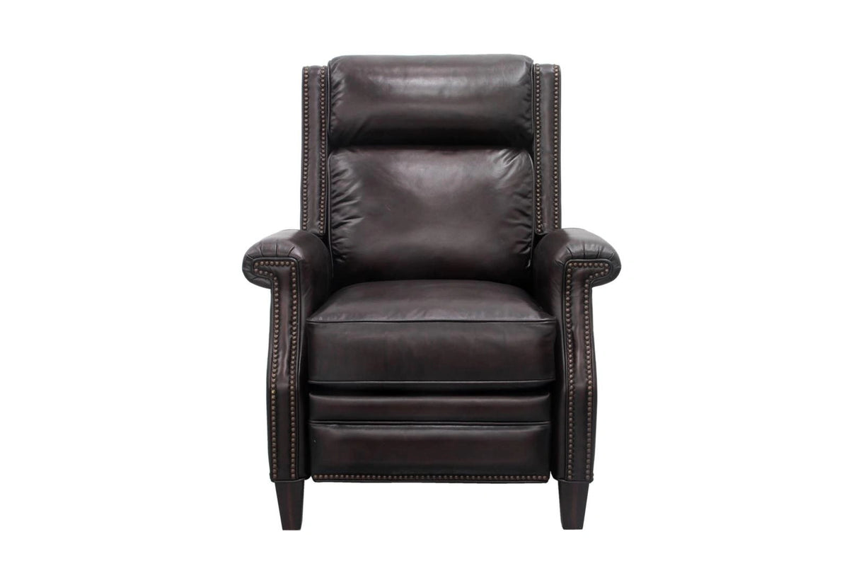 BarcaLounger Barrett Power Recliner with Power Head Rest in Stetson Coffee