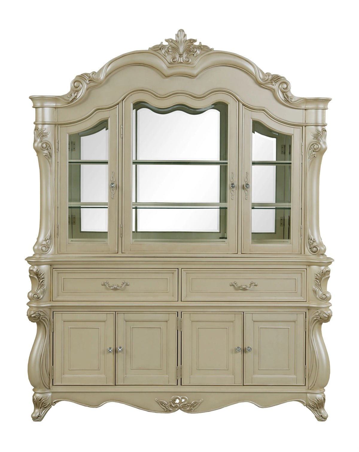 Monique China Hutch-Champagne