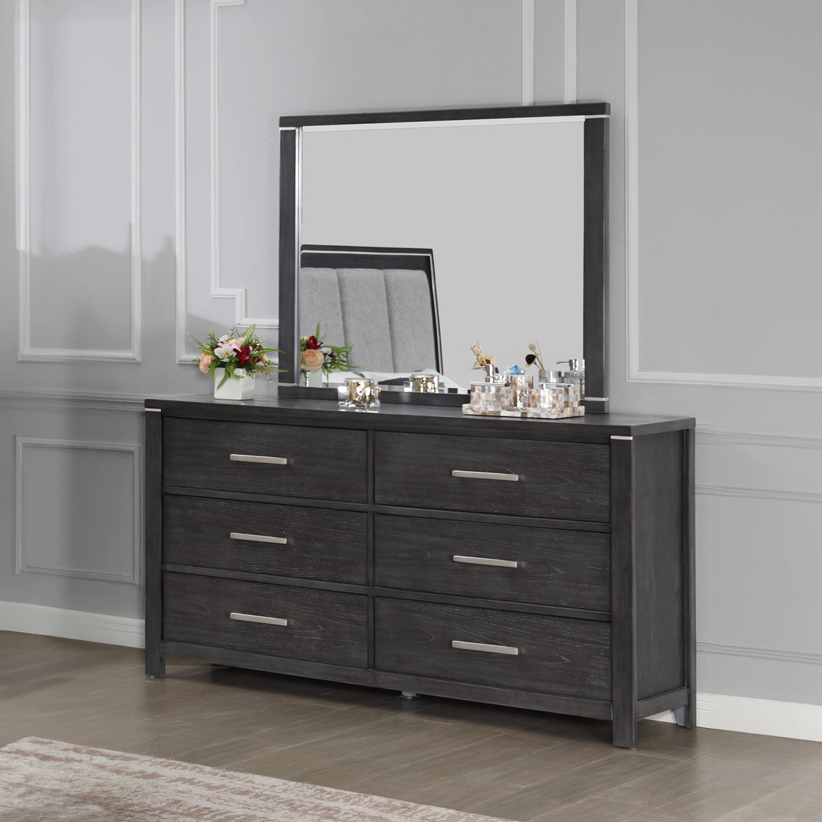 Odessa Mirror-Charcoal