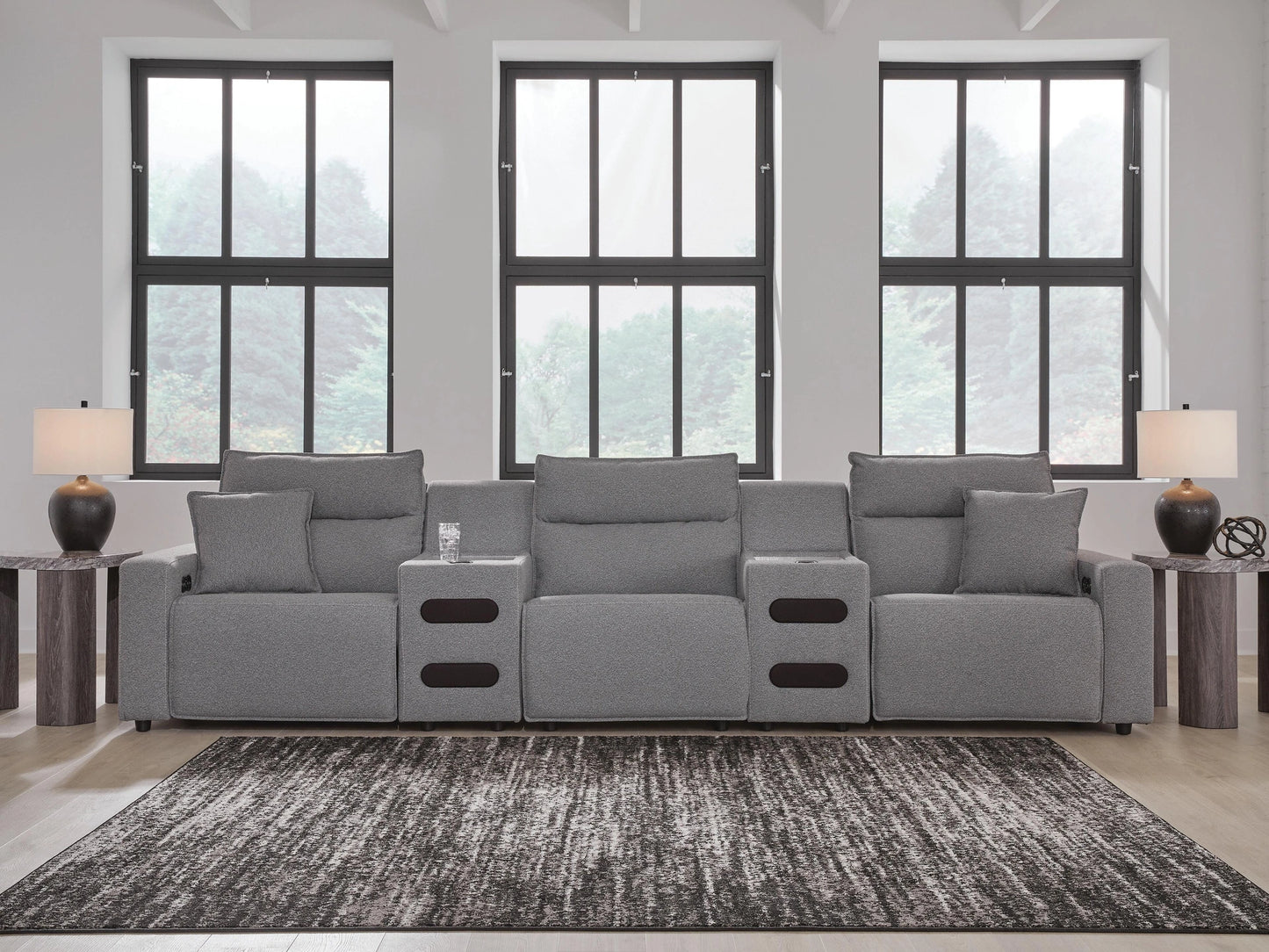 Modmax II Power Reclining Sectional with Audio Consoles