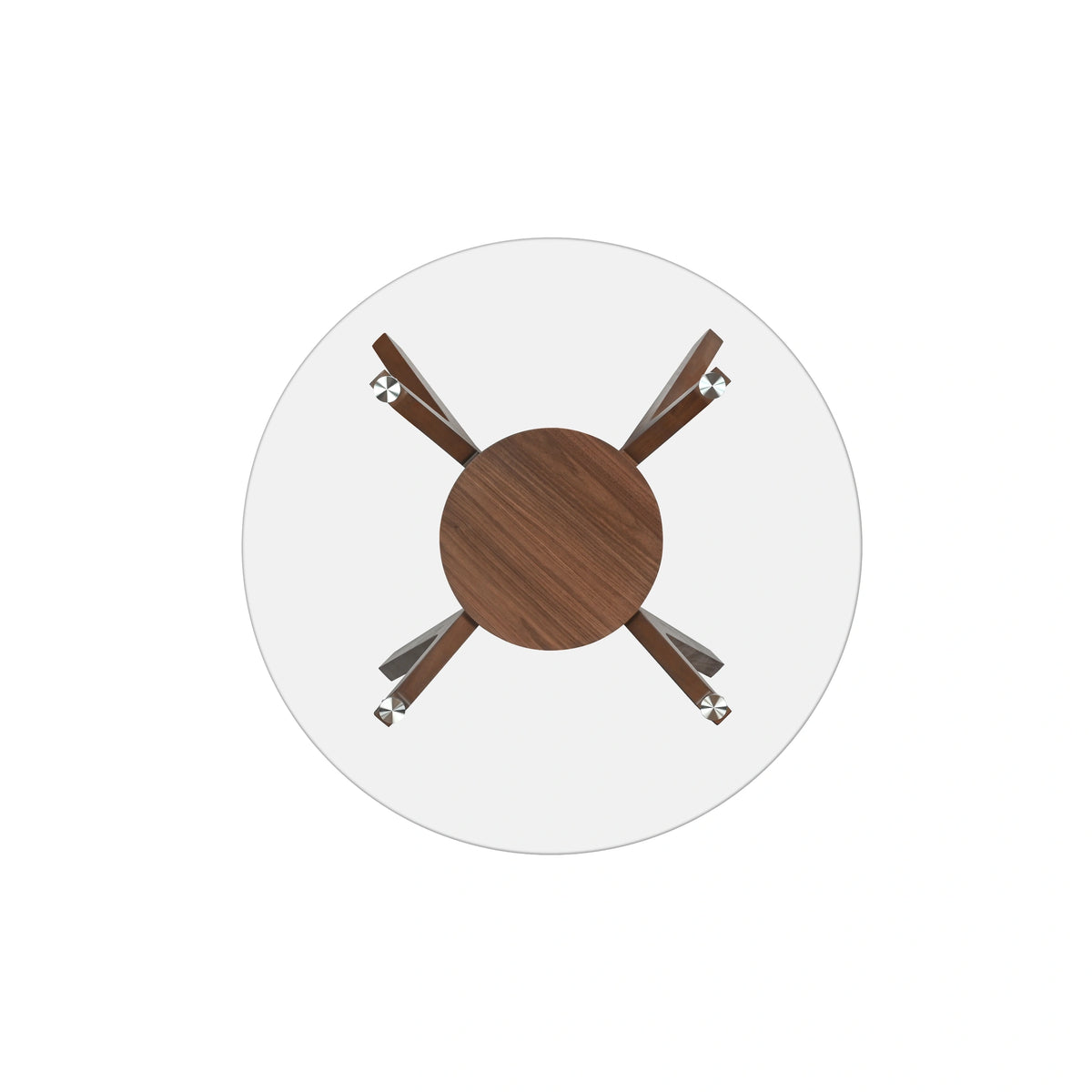 Oscar Round Glass Top For Std Or Counter Dining Base