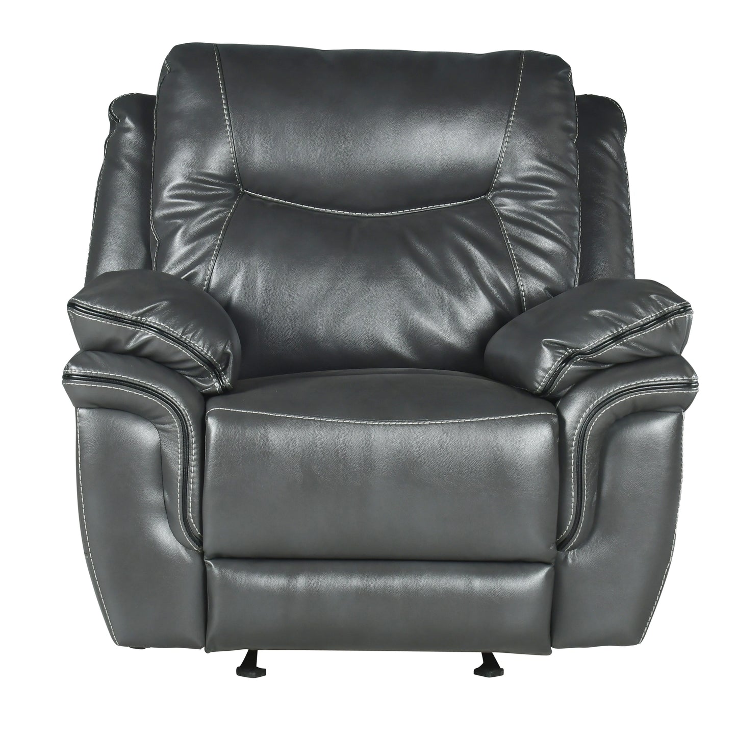 Steve Silver Isabella Manual Glider Recliner in Grey
