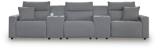 Modmax II Power Reclining Sectional with Consoles