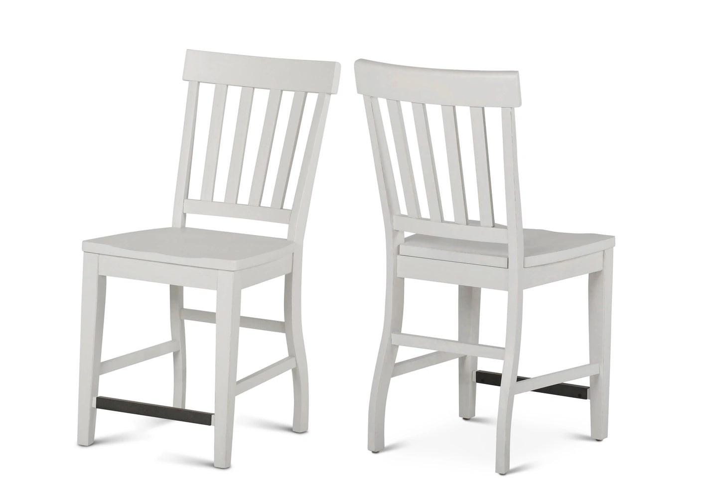 Steve Silver Cayla Counter Chair in Antique White (Set of 2)