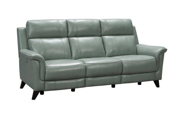 BarcaLounger Kester Reclining Sofa w/ Power Headrest in Lorenzo-Mint