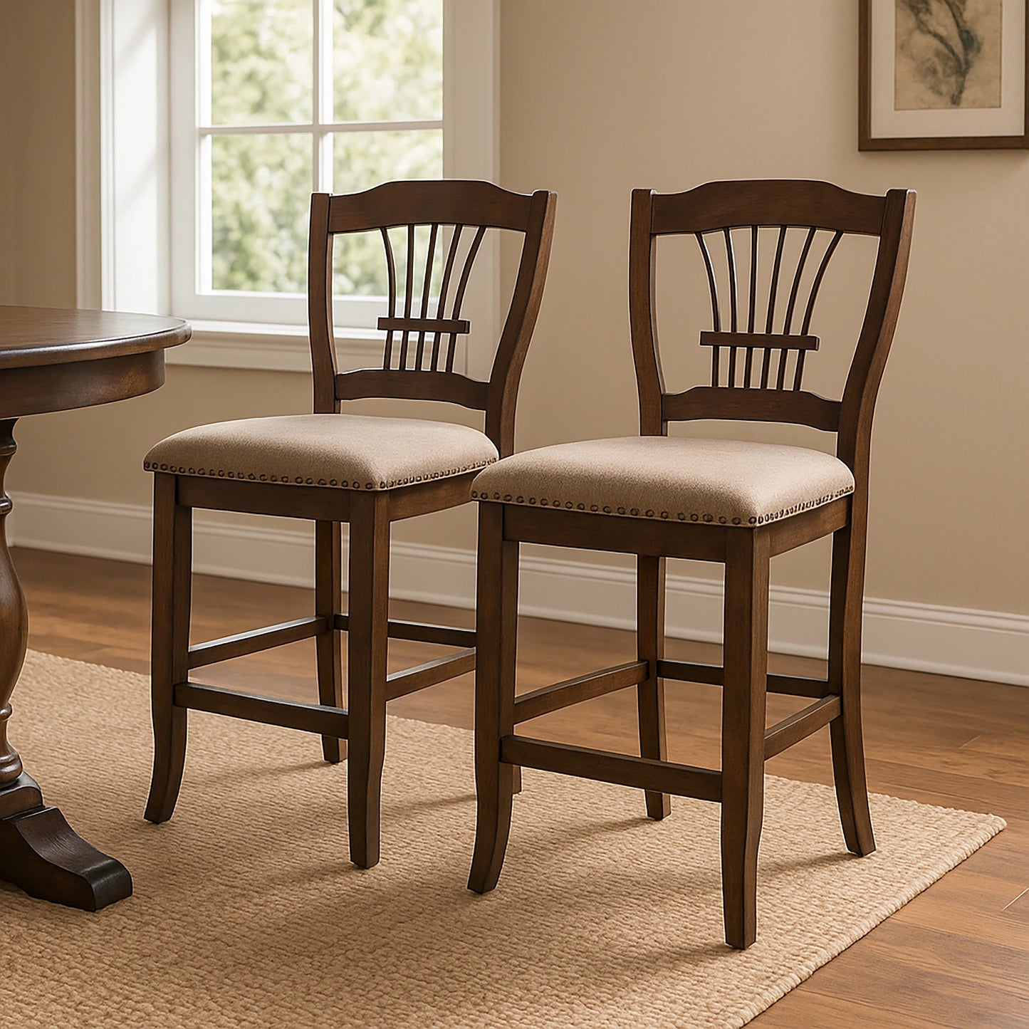 Bixby Counter Chair (2 Per Carton)-Espresso