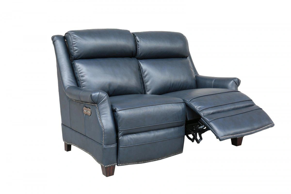 BarcaLounger Warrendale Power Reclining Loveseat w/Power Head Rests in Blue
