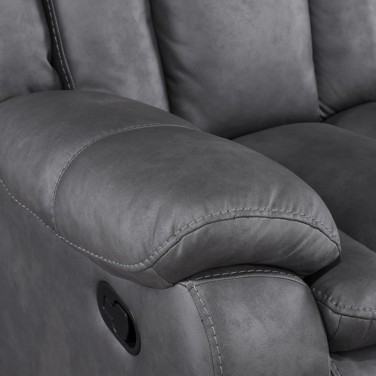 Morello Sofa W/Dual Recliner- Gray