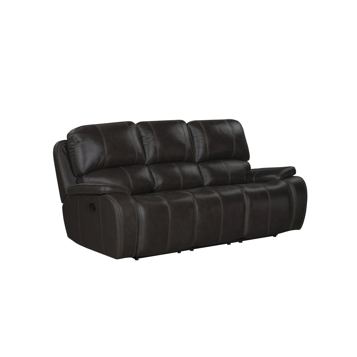 Brookings Sofa W/Dual Recliner-Charcoal