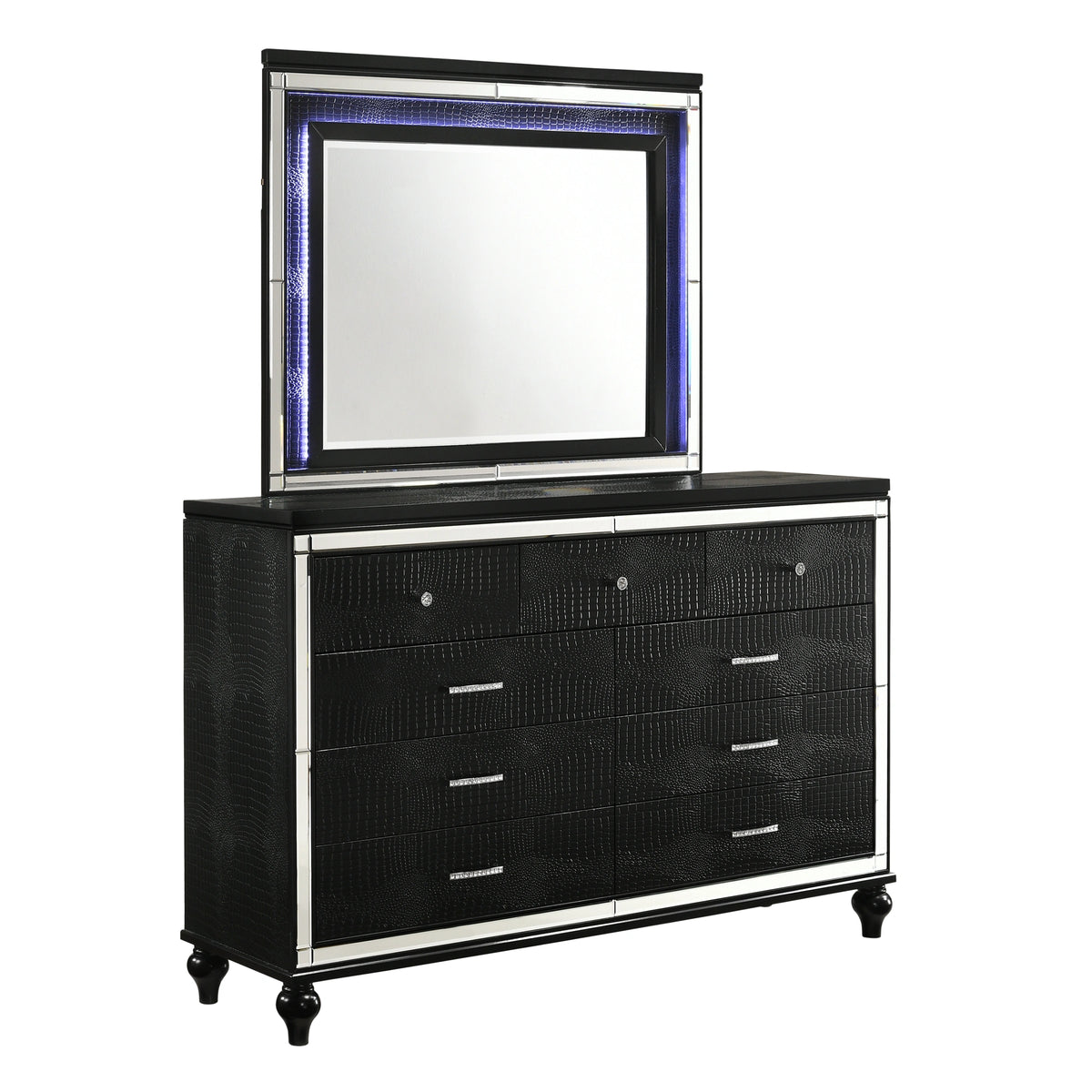 VALENTINO LIGHTED MIRROR-BLACK