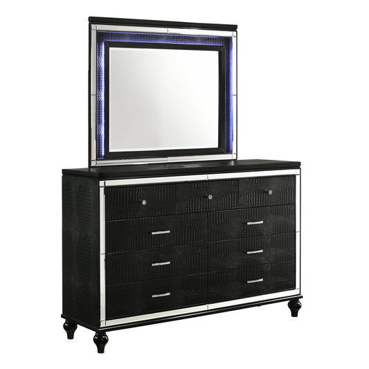 VALENTINO LIGHTED MIRROR-BLACK