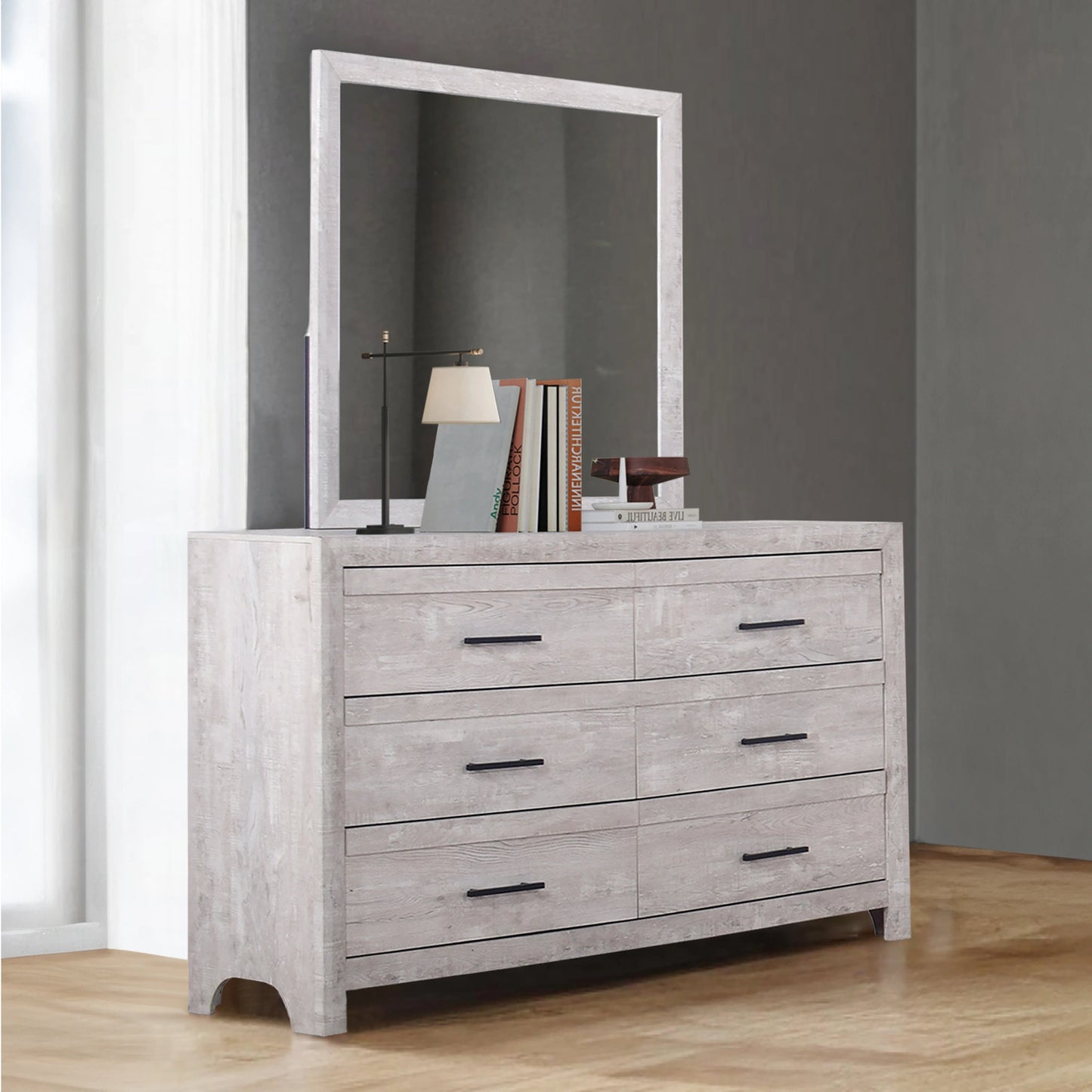 Biscayne Mirror- Driftwood