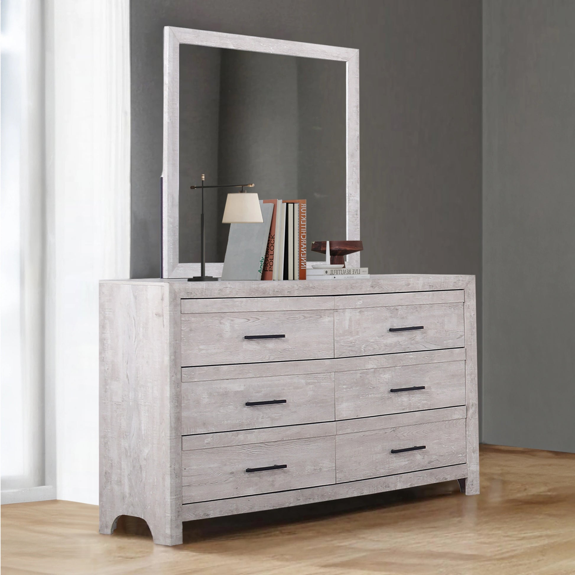 Biscayne Mirror- Driftwood