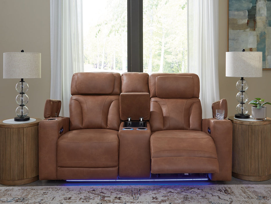 Clean-Slate Power Reclining Loveseat with Console