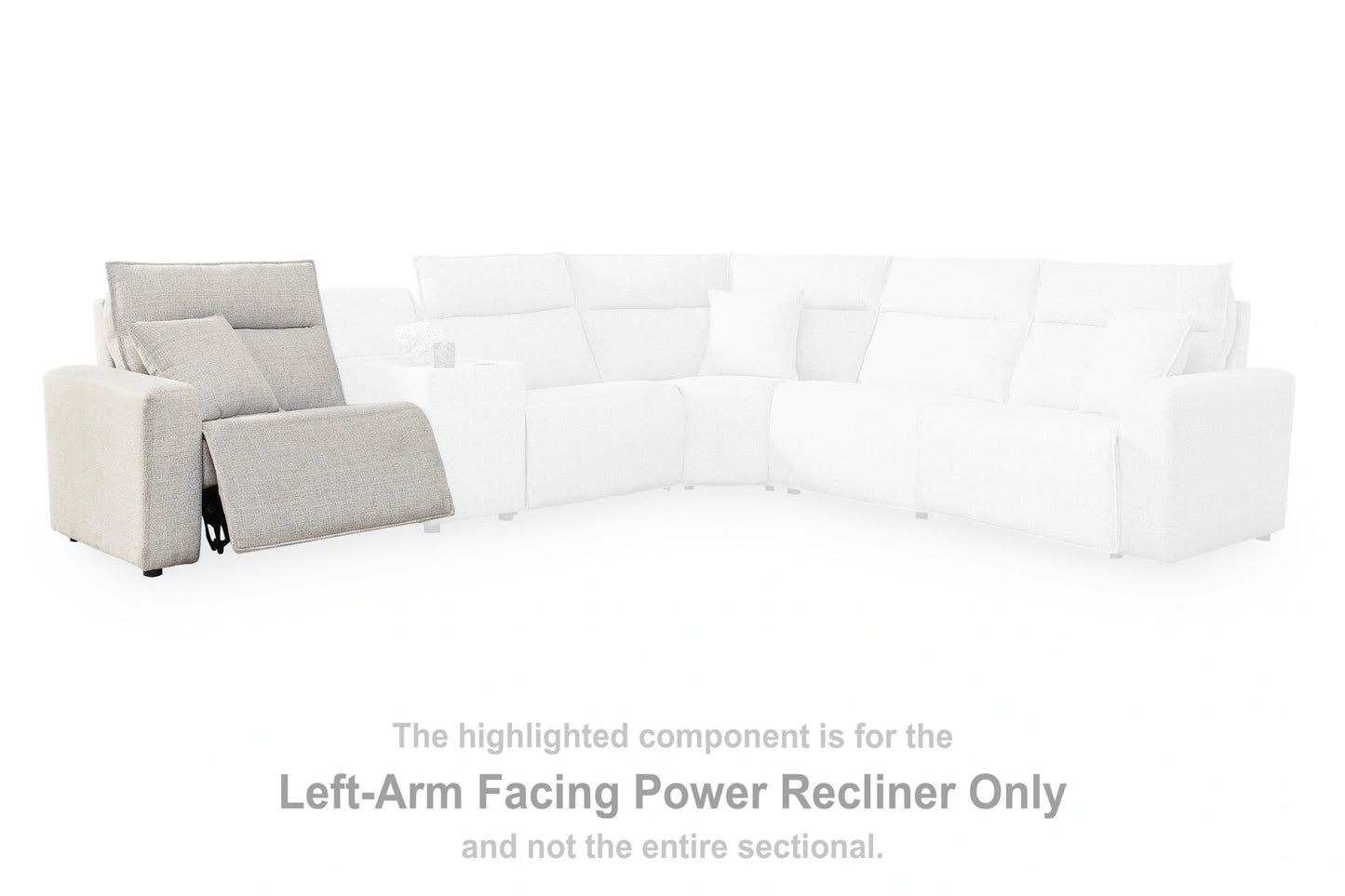 Modmax II Power Reclining Sectional with Chaise and Audio Console